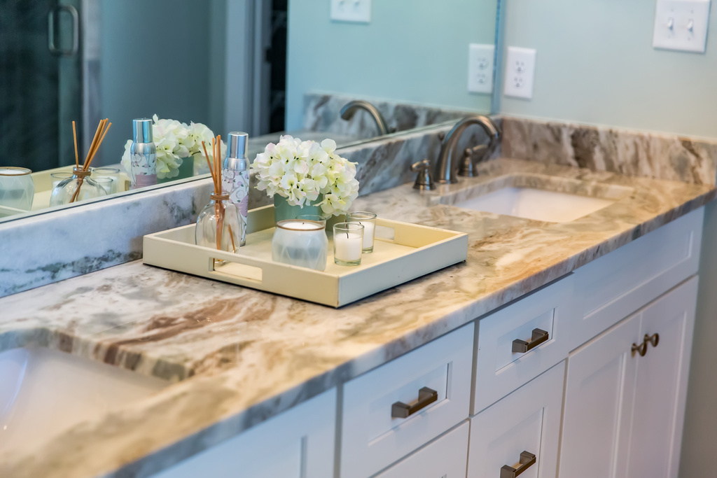 natural stone granite bathroom countertop